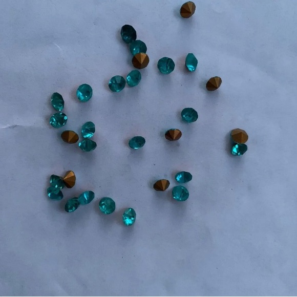 10 GROSS full pack SS 20 VINTAGE MACHINE CUT CHATON AQUAMARINE Czech - Picture 3 of 6